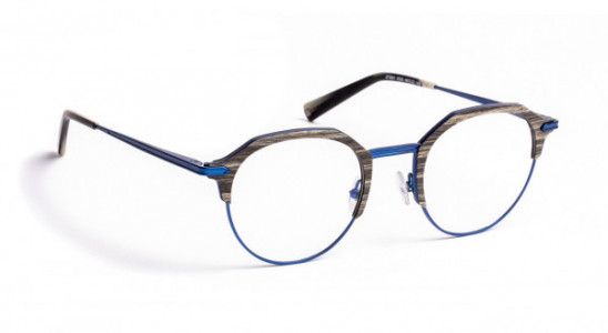 J.F. Rey JF2861 Eyeglasses, WOOD/METAL BLUE (0520)