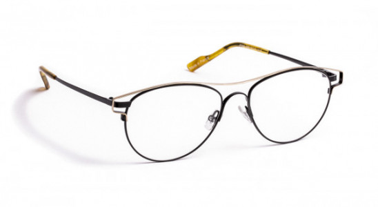 J.F. Rey JF2829 Eyeglasses, SATINED BLACK / SHINY PINK GOLD (0058)