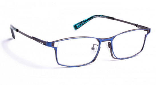 J.F. Rey JF2842 Eyeglasses,   BLUE / PLUM (2075)