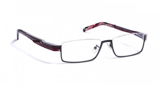 J.F. Rey JF2810-AF Eyeglasses, AF  BLACK+TEMPLE PLUM/BURGUNDY (0035)