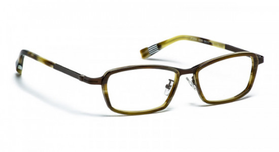 J.F. Rey JF2694-AF Eyeglasses, BROWN HORN/BLACK + BROWN METAL (9295)