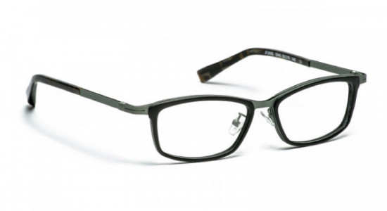 J.F. Rey JF2693-AF Eyeglasses, BLACK MATT + TEMPLES CUBISMO / METAL KAKHI GREY (0040)