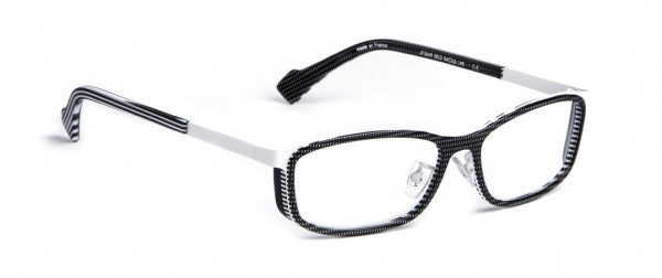 J.F. Rey JF2649-AF Eyeglasses, BLACK/WHITE (0013)