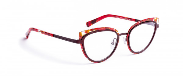 Boz by J.F. Rey ISABEL Eyeglasses, FLOWER RED/BROWN (3090)
