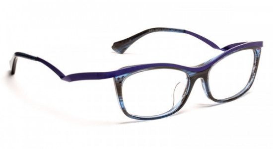 Boz by J.F. Rey EMY-AF Eyeglasses, BLUE/PURPLE WITH PURPLE STONES (2575)