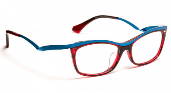 Boz by J.F. Rey EMY-AF Eyeglasses, RED/TURQUOISE WITH CRYSTAL STONES (3520)