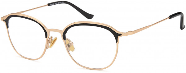 Menizzi M4082 Eyeglasses, 02-Gold/Black