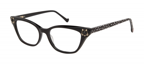 Betsey Johnson CLEOPATRA Eyeglasses, Black-BLK