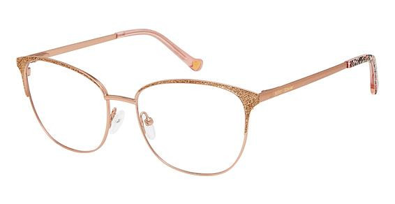 Betsey Johnson GLISTER Eyeglasses, GOLD
