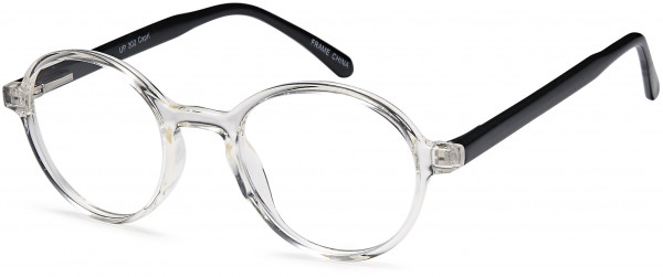 4U UP 302 Eyeglasses, Crystal Black