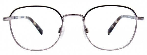EasyClip EC517 Eyeglasses, 090 - Shiny Black & Dark Grey