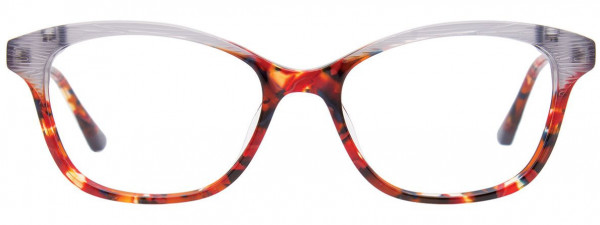 EasyClip EC514 Eyeglasses, 030 - Red  Tortoise & Grey