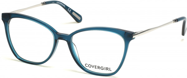 CoverGirl CG0552 Eyeglasses, 087 - Shiny Turquoise