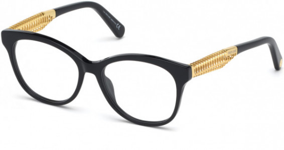 Roberto Cavalli RC5090 Eyeglasses, 001 - Shiny Black, Shiny Endura Gold