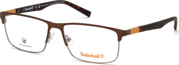 Timberland TB1651 Eyeglasses, 048 - Shiny Dark Brown / Dark Havana