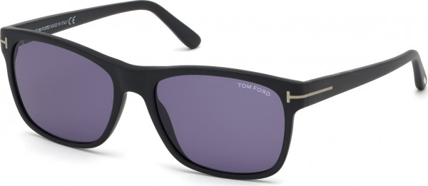 Tom Ford FT0698 GIULIO Sunglasses, 02V - Matte Black / Matte Black