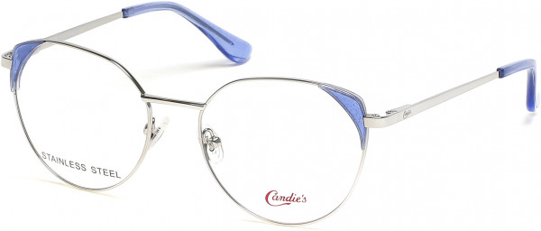 Candie's Eyes CA0181 Eyeglasses, 010 - Shiny Light Nickeltin