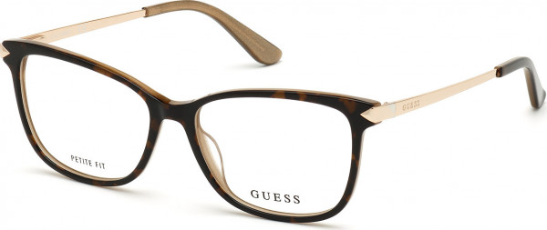 Guess GU2754 Eyeglasses, 052 - Havana/Monocolor / Shiny Pale Gold