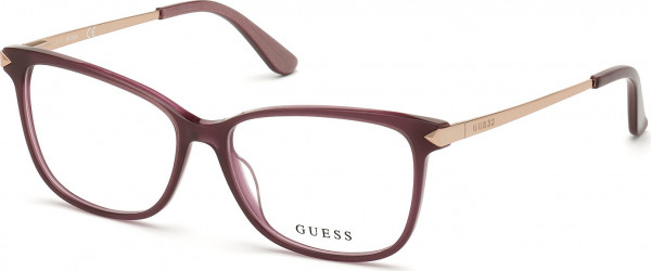Guess GU2754 Eyeglasses, 081 - Violet/Monocolor / Shiny Pale Gold