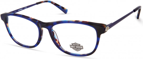 Harley-Davidson HD0551 Eyeglasses, 090 - Shiny Blue