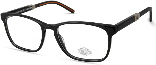 Harley-Davidson HD9007 Eyeglasses, 001 - Shiny Black