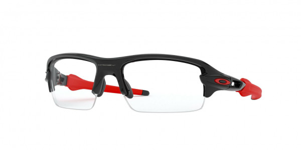 Oakley OY8015 FLAK XS RX Eyeglasses, 801504 POLISHED BLACK (BLACK)