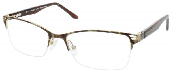 BCBGMAXAZRIA MILENA Eyeglasses, Brown Pattern