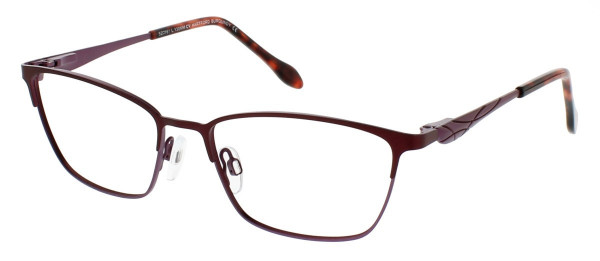 ClearVision HARTFORD Eyeglasses, Burgundy