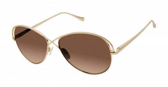 Tura by Lara Spencer LS504 Sunglasses, Gold (GLD)