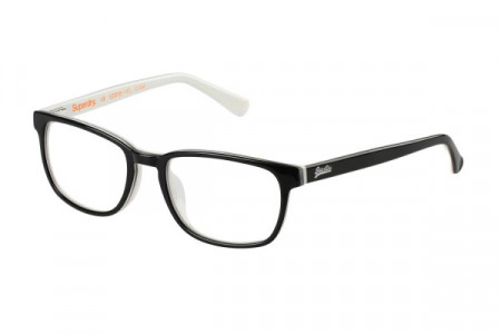 Superdry QUINN Eyeglasses, Gloss Black/White ()