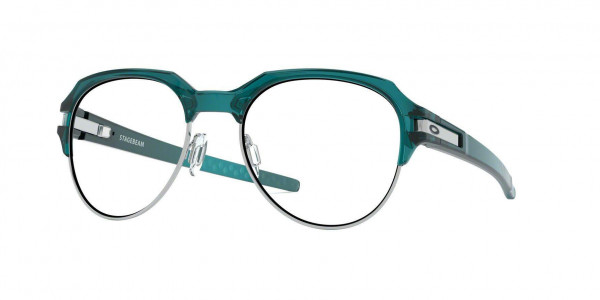 Oakley OX8148 STAGEBEAM Eyeglasses, 814803 POLISHED AURORA (BLUE)