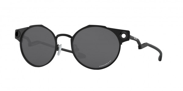 Oakley OO6046 DEADBOLT Sunglasses, 604603 DEADBOLT SATIN BLACK PRIZM BLA (BLACK)