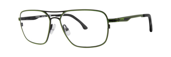 TMX by Timex One Two Eyeglasses, Black Lime