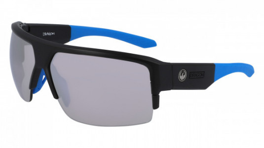 Dragon DR RIDGE X LL Sunglasses, (002) MATTE BLACK WITH LL SILVER ION AND LL SOLID BROWN  LENS