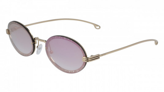Etro ET120S Sunglasses, (730) GOLD/ROSE MIRROR LENS