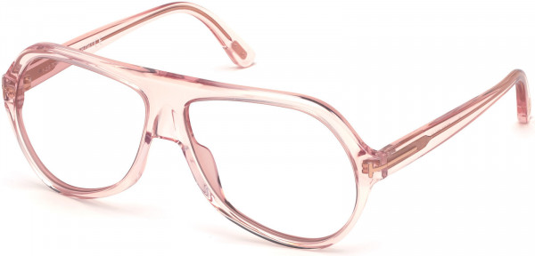 Tom Ford FT0732 Thomas Sunglasses, 072 - Shiny Transparent Pink/ Clear Lenses - Fw19 Adv Style