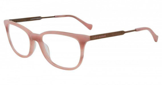Lucky Brand D221 Eyeglasses, PINK HORN (0PIN)
