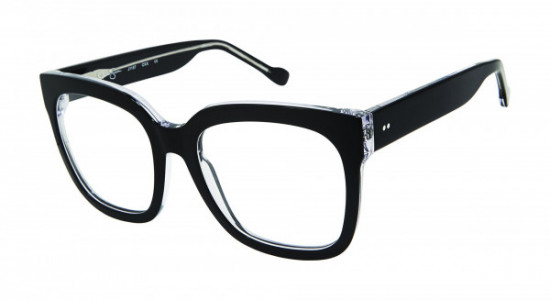 Jessica Simpson J1187 Eyeglasses, OXX BLACK OVER CRYSTAL