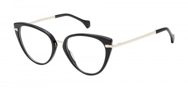 Vince Camuto VO496 Eyeglasses, OX BLACK/SHINY GOLD