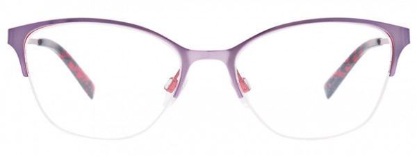 EasyClip EC521 Eyeglasses, 030 - Shiny Light Purple & Red