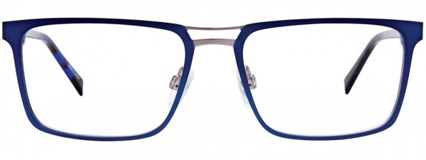 BMW Eyewear B6069 Eyeglasses, 050 - Matt Navy & Steel