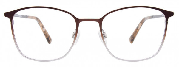 Greg Norman GN287 Eyeglasses, 010 - Satin Dark Brown & Steel Gradient