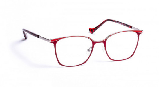 VOLTE FACE NOA Eyeglasses, RED/SHINY RUTHENIUM (3505)