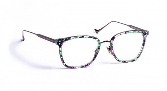 VOLTE FACE NALA Eyeglasses, GREEN FLOWERS / DARK RUTHENIUM (4506)