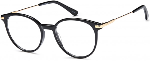 Di Caprio DC186 Eyeglasses, Black Gold