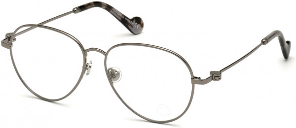 Moncler ML5068 Eyeglasses, 008 - Shiny Gunmetal
