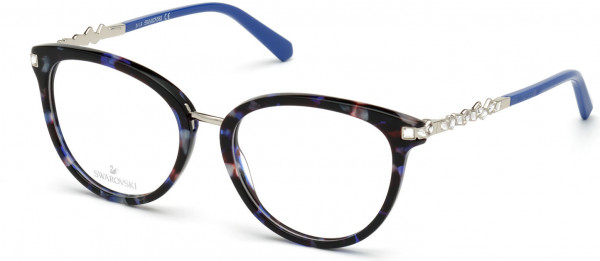 Swarovski SK5344 Eyeglasses, 055 - Coloured Havana