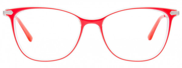 Takumi TK1128 Eyeglasses, 030 - Red & Crystal