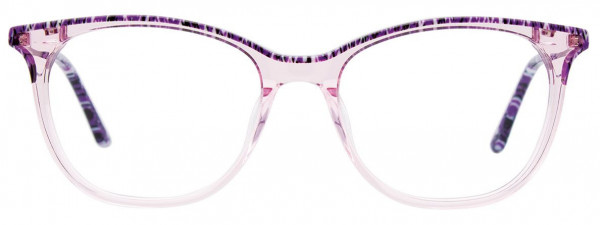 Takumi TK1121 Eyeglasses, 080 - Purple Marbled & Crystal Light Plum