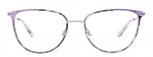 Paradox P5071 Eyeglasses, 080 - Shiny Purple & Marbled Dark Brown